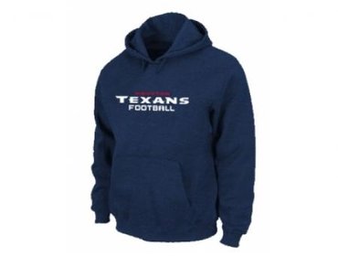 Houston Texans Authentic font Pullover Hoodie D.Blue