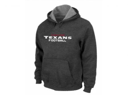 Houston Texans Authentic font Pullover Hoodie D.Grey Houston Texans Authentic font Pullover Hoodie D.Grey