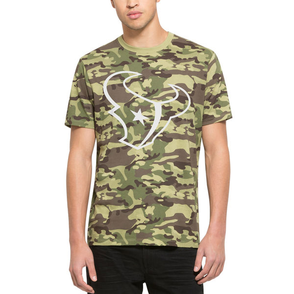 Houston Texans Fresh Team Logo Camo Men's Short Sleeve T-Shirt Houston Texans Fresh Team Logo Camo Men's Short Sleeve T-Shirt