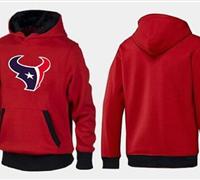 Houston Texans Logo Pullover Hoodie Red & Black Houston Texans Logo Pullover Hoodie Red & Black
