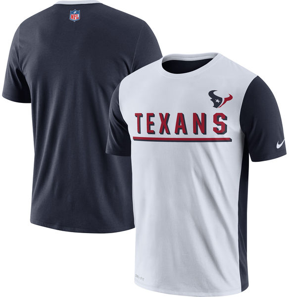 Houston Texans Nike Champ Drive 2.0 Performance T-Shirt White Houston Texans Nike Champ Drive 2.0 Performance T-Shirt White