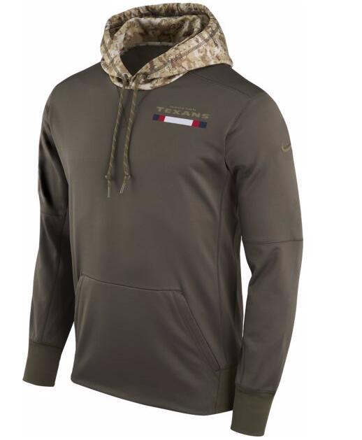 Houston Texans Nike Salute To Service Sideline Therma Pullover Hoodie Olive Houston Texans Nike Salute To Service Sideline Therma Pullover Hoodie Olive