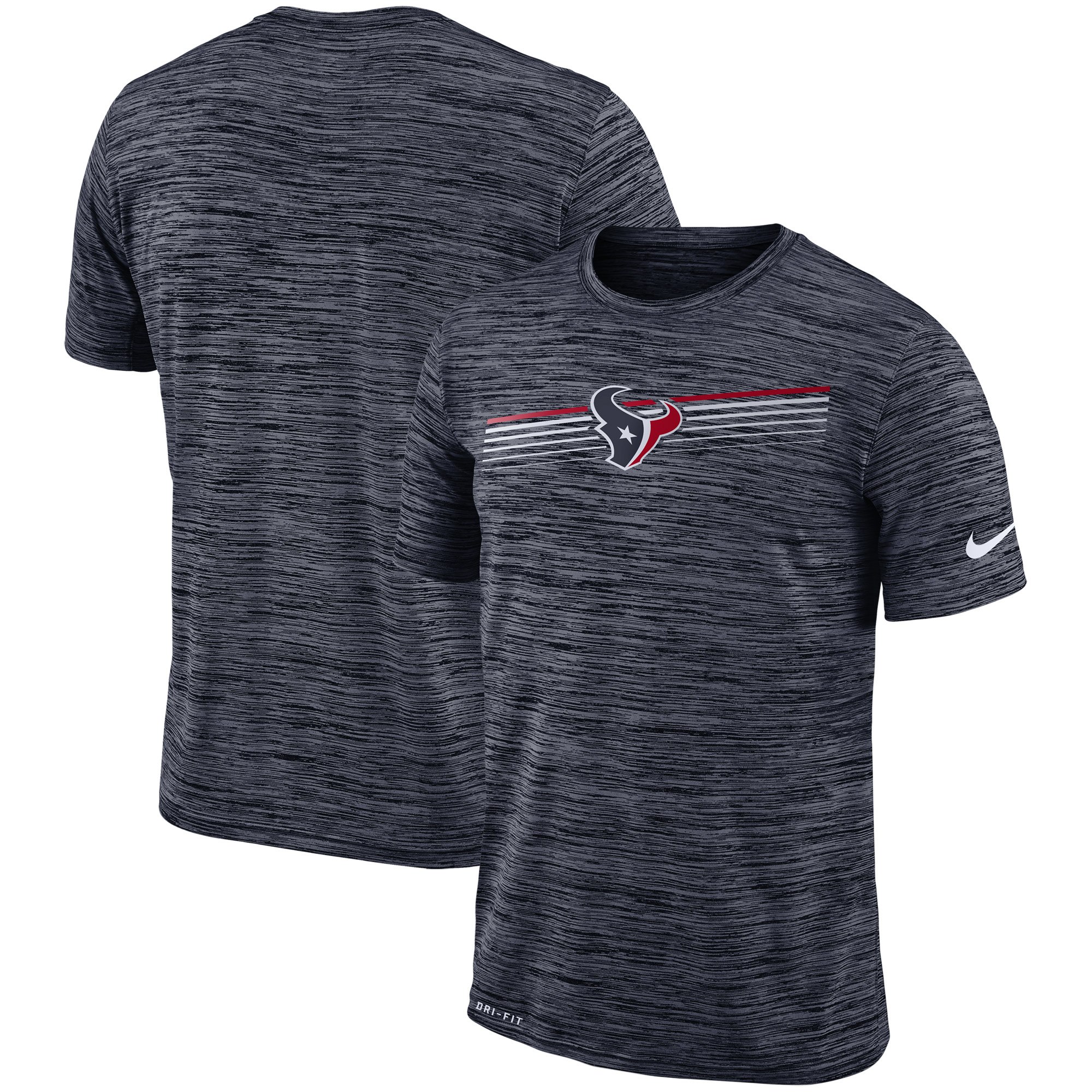 Houston Texans Nike Sideline Velocity Performance T-Shirt Heathered Navy Houston Texans Nike Sideline Velocity Performance T-Shirt Heathered Navy