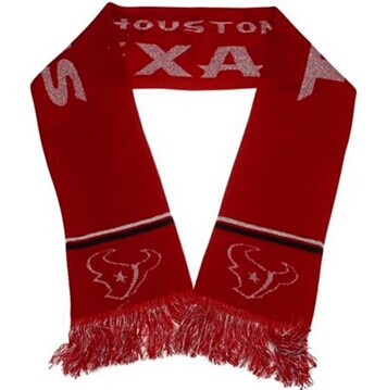 Houston Texans Red Metallic Thread Scarf Houston Texans Red Metallic Thread Scarf