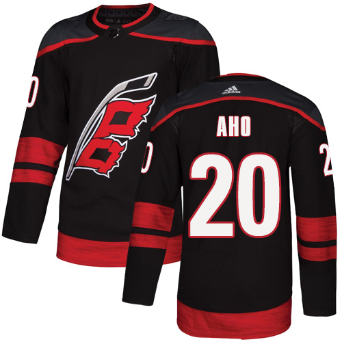 Hurricanes #20 Sebastian Aho Black Alternate Authentic Stitched Hockey Jersey Hurricanes #20 Sebastian Aho Black Alternate Authentic Stitched Hockey Jersey