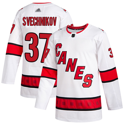 Hurricanes #37 Andrei Svechnikov White Road Authentic Stitched Youth Hockey Jersey Hurricanes #37 Andrei Svechnikov White Road Authentic Stitched Youth Hockey Jersey