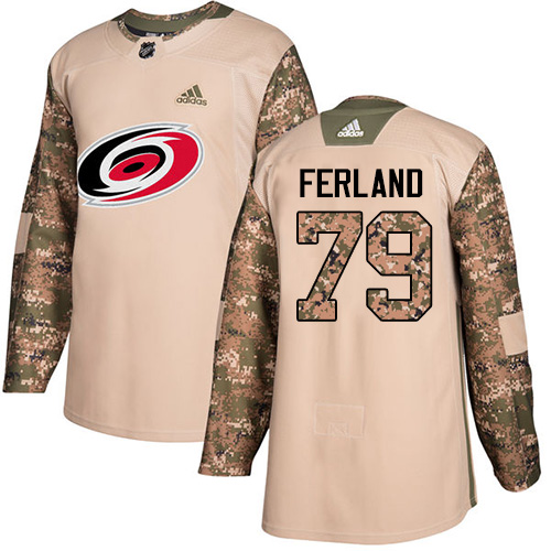 Hurricanes #79 Michael Ferland Camo Authentic 2017 Veterans Day Stitched Hockey Jersey Hurricanes #79 Michael Ferland Camo Authentic 2017 Veterans Day Stitched Hockey Jersey