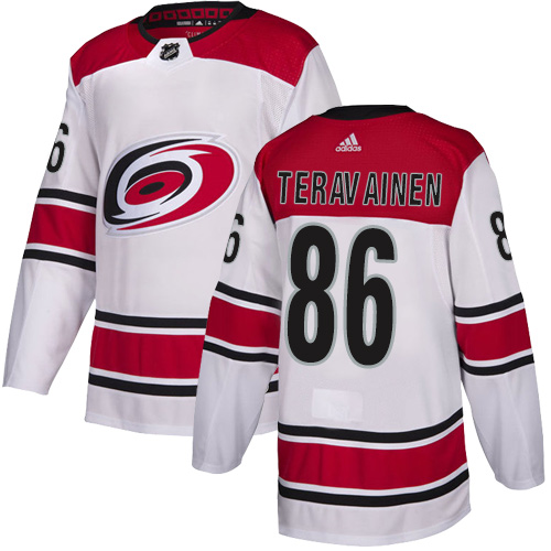 Hurricanes #86 Teuvo Teravainen White Road Authentic Stitched Hockey Jersey Hurricanes #86 Teuvo Teravainen White Road Authentic Stitched Hockey Jersey