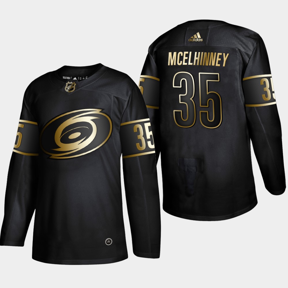Hurricanes 35 Curtis Mcelhinney Black Gold Adidas Jersey Hurricanes 35 Curtis Mcelhinney Black Gold Adidas Jersey