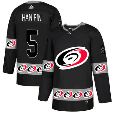 Hurricanes 5 Noah Hanifin Black Team Logos Fashion Adidas Jersey Hurricanes 5 Noah Hanifin Black Team Logos Fashion Adidas Jersey