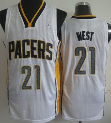 Indiana Pacers 21 David West White Revolution 30 NBA Jerseys