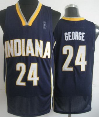 Indiana Pacers 24 Paul George Blue Revolution 30 NBA Jerseys