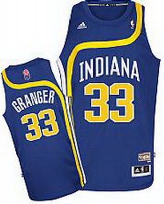Indiana Pacers 33# Danny Granger Blue ABA Hardwood Classic Swingman Jersey