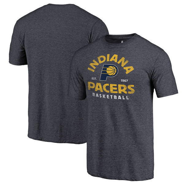 Indiana Pacers Fanatics Branded Navy Vintage Arch Tri-Blend T-Shirt Indiana Pacers Fanatics Branded Navy Vintage Arch Tri-Blend T-Shirt