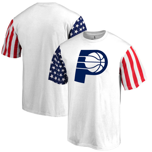 Indiana Pacers Fanatics Branded Stars & Stripes T-Shirt White Indiana Pacers Fanatics Branded Stars & Stripes T-Shirt White