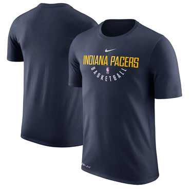 Indiana Pacers Navy Nike Practice Performance T-Shirt Indiana Pacers Navy Nike Practice Performance T-Shirt