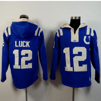 Indianapolis Colts #12 Andrew Luck Royal Blue Player Winning Method Pullover NFL Hoodie Indianapolis Colts #12 Andrew Luck Royal Blue Player Winning Method Pullover NFL Hoodie