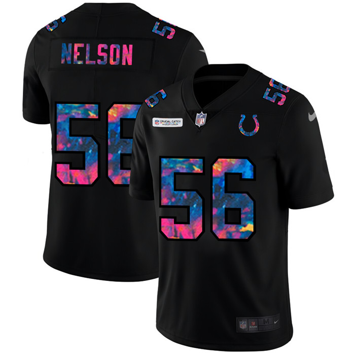Indianapolis Colts #56 Quenton Nelson Men's Nike Multi-Color Black 2020 NFL Crucial Catch Vapor Untouchable Limited Jersey Indianapolis Colts #56 Quenton Nelson Men's Nike Multi-Color Black 2020 NFL Crucial Catch Vapor Untouchable Limited Jersey