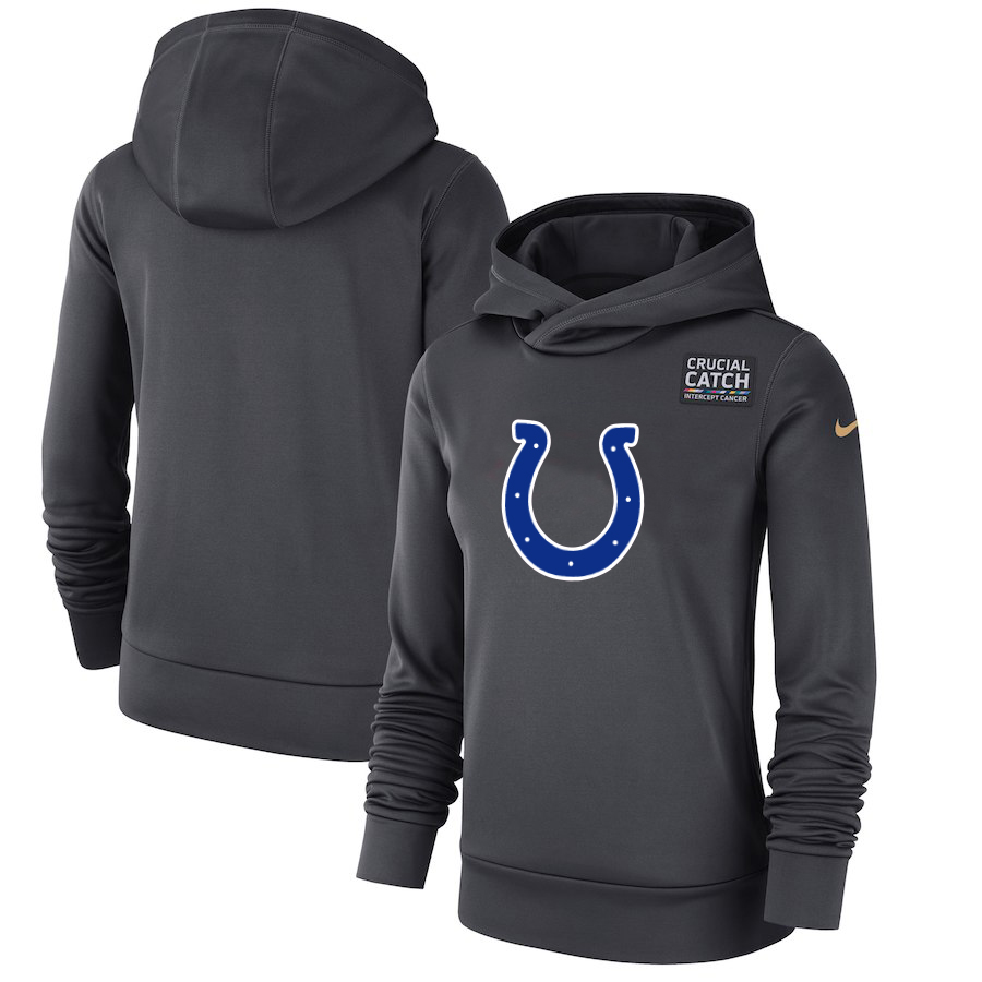 Indianapolis Colts Anthracite Women's Nike Crucial Catch Performance Hoodie Indianapolis Colts Anthracite Women's Nike Crucial Catch Performance Hoodie