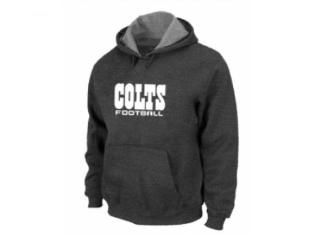 Indianapolis Colts Authentic font Pullover Hoodie D.Grey