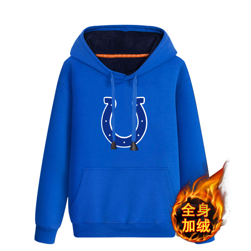 Indianapolis Colts Blue Men's Winter Thick NFL Pullover Hoodie Indianapolis Colts Blue Men's Winter Thick NFL Pullover Hoodie