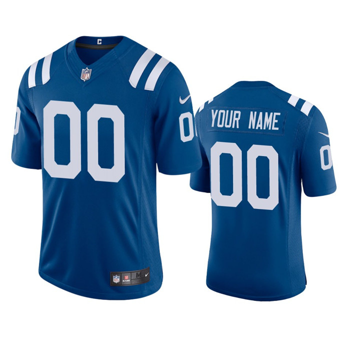 Indianapolis Colts Custom Men's Nike Royal 2020 Vapor Limited Jersey Indianapolis Colts Custom Men's Nike Royal 2020 Vapor Limited Jersey