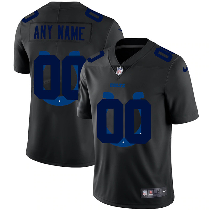 Indianapolis Colts Custom Men's Nike Team Logo Dual Overlap Limited NFL Jersey Black Indianapolis Colts Custom Men's Nike Team Logo Dual Overlap Limited NFL Jersey Black