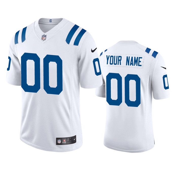 Indianapolis Colts Custom Men's Nike White 2020 Vapor Limited Jersey Indianapolis Colts Custom Men's Nike White 2020 Vapor Limited Jersey