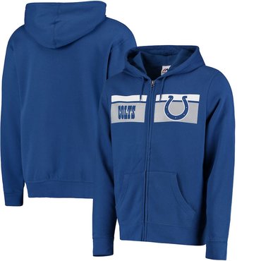 Indianapolis Colts Majestic Touchback Full Zip Hoodie Royal Indianapolis Colts Majestic Touchback Full Zip Hoodie Royal