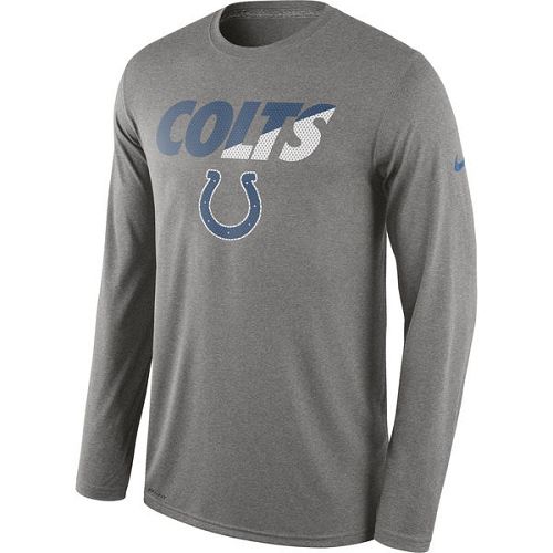 Indianapolis Colts Nike Heather Gray Legend Staff Practice Long Sleeves Performance T-Shirt Indianapolis Colts Nike Heather Gray Legend Staff Practice Long Sleeves Performance T-Shirt