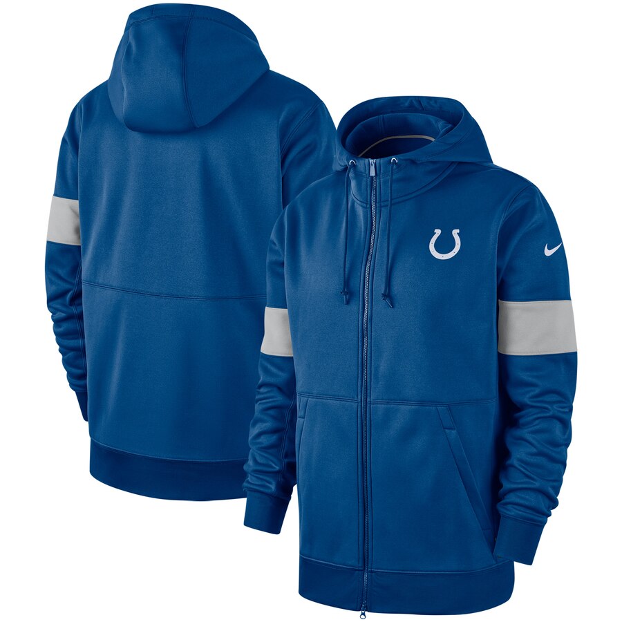 Indianapolis Colts Nike Sideline Performance Full Zip Hoodie Royal Indianapolis Colts Nike Sideline Performance Full Zip Hoodie Royal