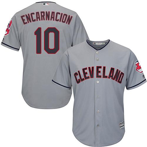 Indians #10 Edwin Encarnacion Grey Road Stitched Youth MLB Jersey Indians #10 Edwin Encarnacion Grey Road Stitched Youth MLB Jersey