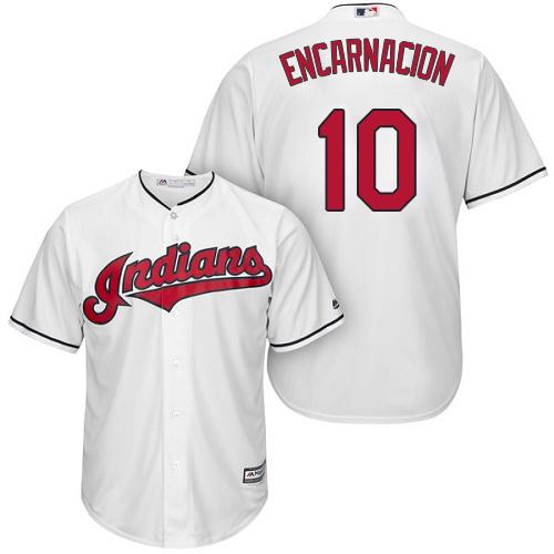 Indians #10 Edwin Encarnacion White Home Stitched Youth MLB Jersey Indians #10 Edwin Encarnacion White Home Stitched Youth MLB Jersey