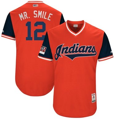 Indians #12 Francisco Lindor Red Mr. Smile Players Weekend Authentic Stitched MLB Jersey Indians #12 Francisco Lindor Red Mr. Smile Players Weekend Authentic Stitched MLB Jersey