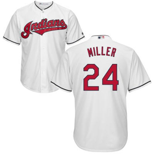 Indians #24 Andrew Miller White Home Stitched Youth MLB Jersey Indians #24 Andrew Miller White Home Stitched Youth MLB Jersey