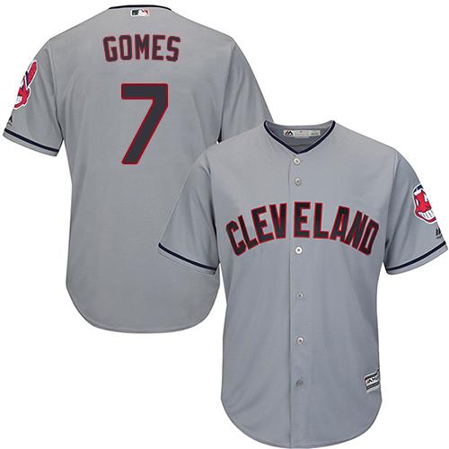 Indians #7 Yan Gomes Grey Road Stitched Youth MLB Jersey Indians #7 Yan Gomes Grey Road Stitched Youth MLB Jersey