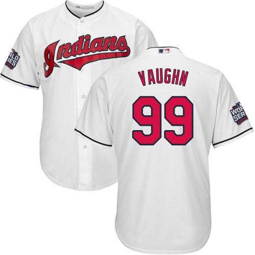 Indians #99 Ricky Vaughn White Home 2016 World Series Bound Stitched Youth MLB Jersey Indians #99 Ricky Vaughn White Home 2016 World Series Bound Stitched Youth MLB Jersey