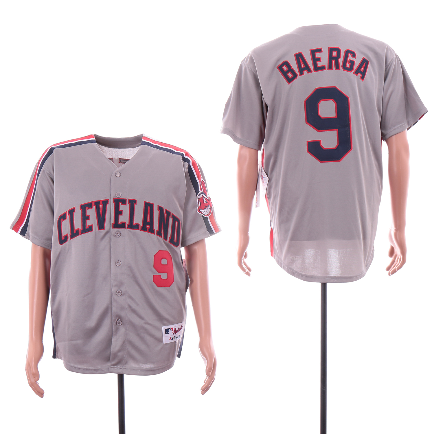 Indians 9 Carlos Baerga Gray Turn Back The Clock Jersey Indians 9 Carlos Baerga Gray Turn Back The Clock Jersey