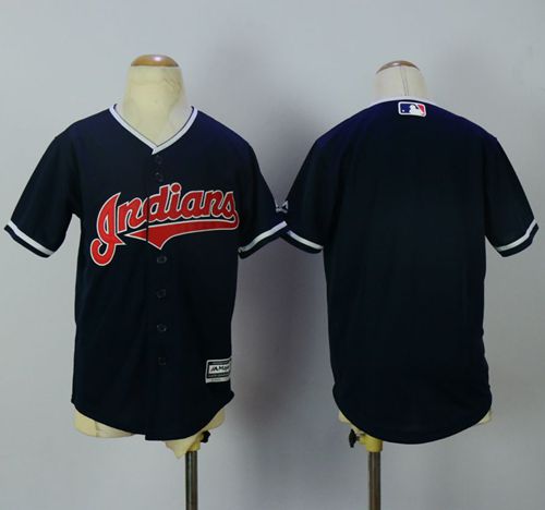 Indians Blank Navy Blue Cool Base Stitched Youth MLB Jersey Indians Blank Navy Blue Cool Base Stitched Youth MLB Jersey
