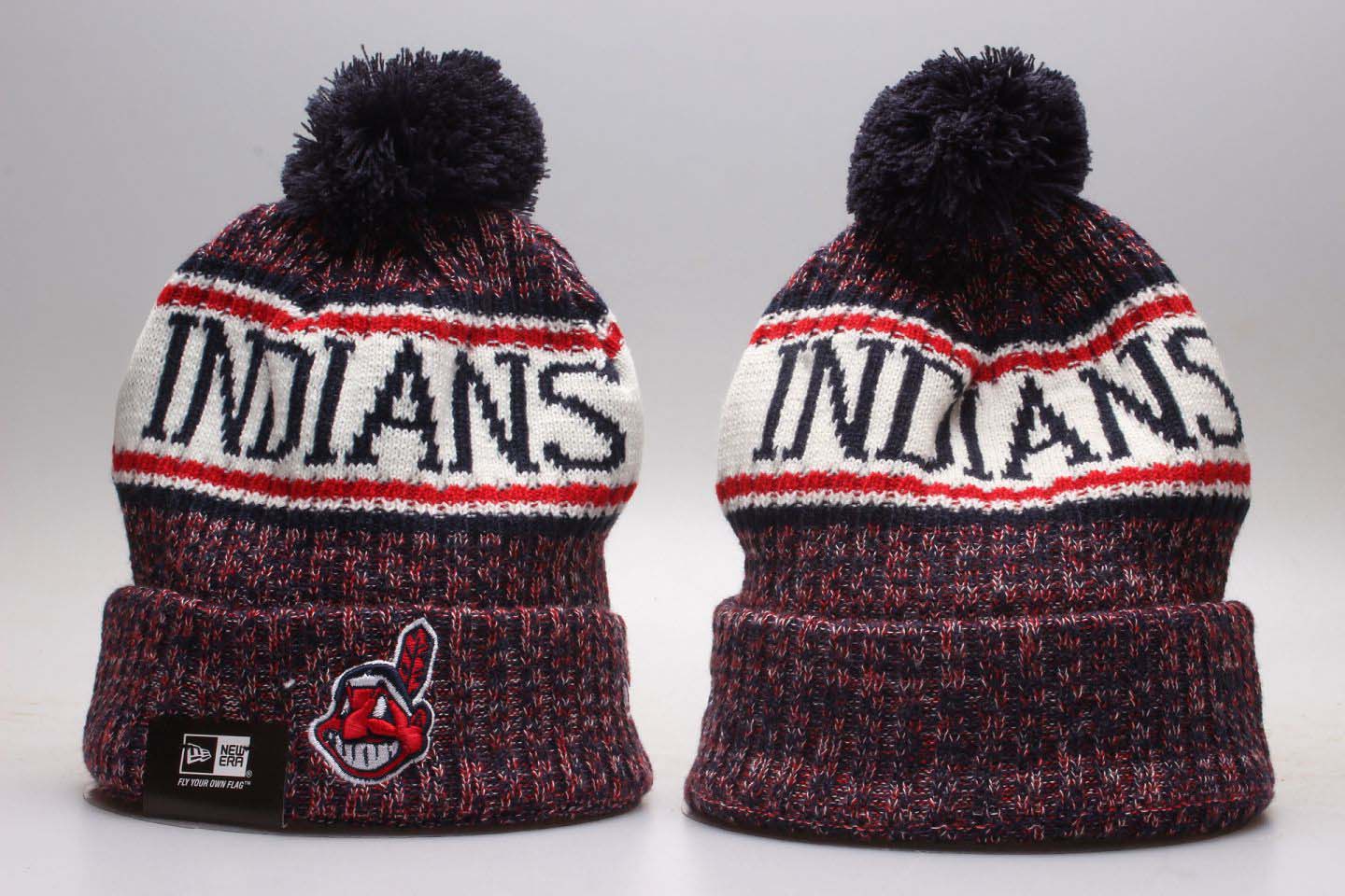 Indians Fresh Logo Red Knit Hat YP