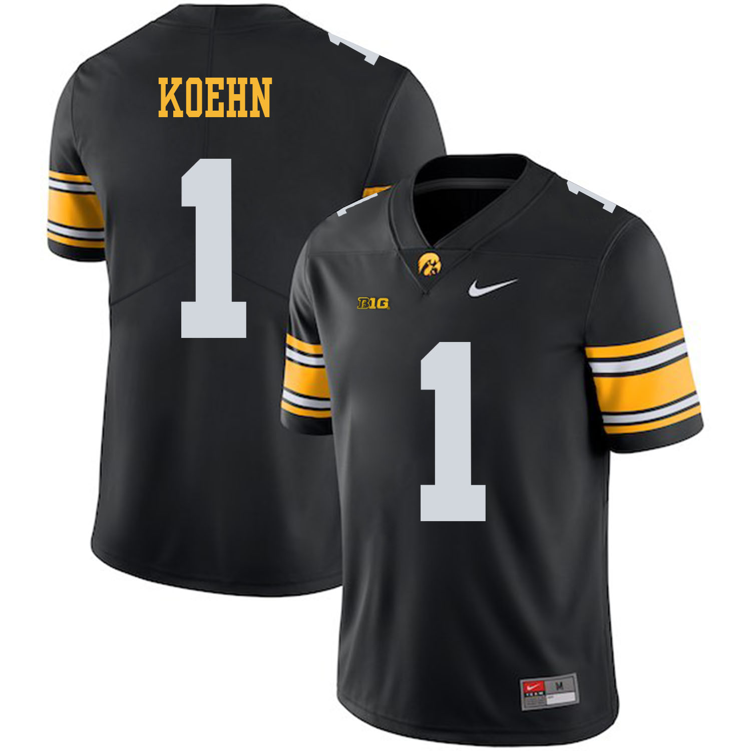 Iowa Hawkeyes 1 Marshall Koehn Black College Football Jersey Iowa Hawkeyes 1 Marshall Koehn Black College Football Jersey