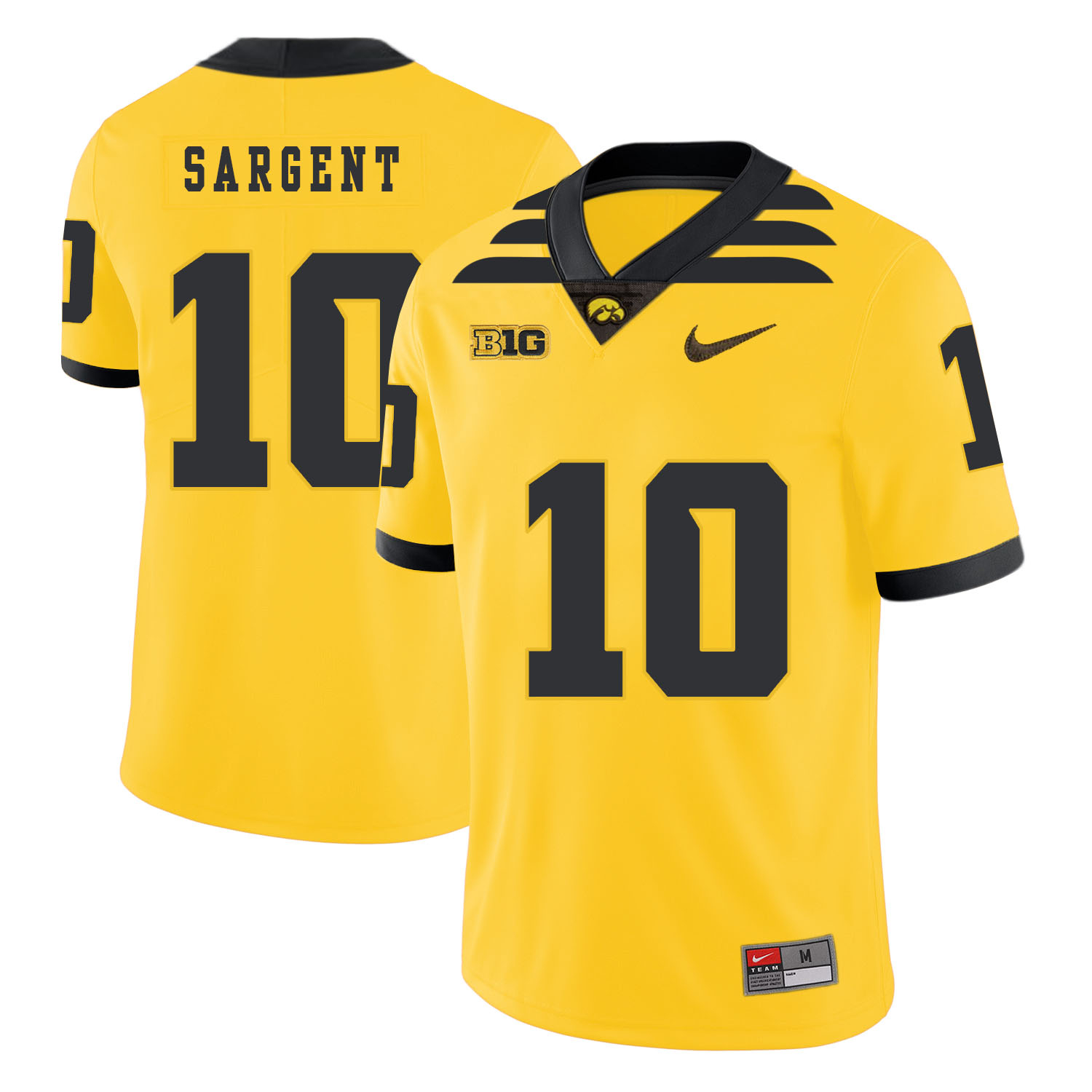 Iowa Hawkeyes 10 Mekhi Sargent Yellow College Football Jersey Iowa Hawkeyes 10 Mekhi Sargent Yellow College Football Jersey