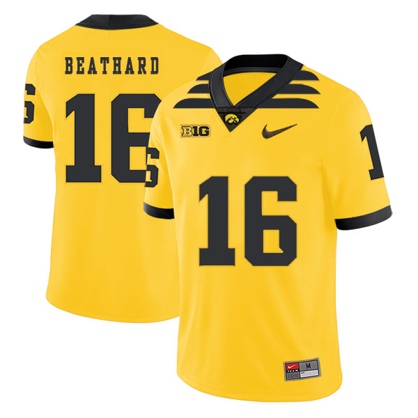 Iowa Hawkeyes 16 C.J Beathard Yellow College Football Jersey Iowa Hawkeyes 16 C.J Beathard Yellow College Football Jersey