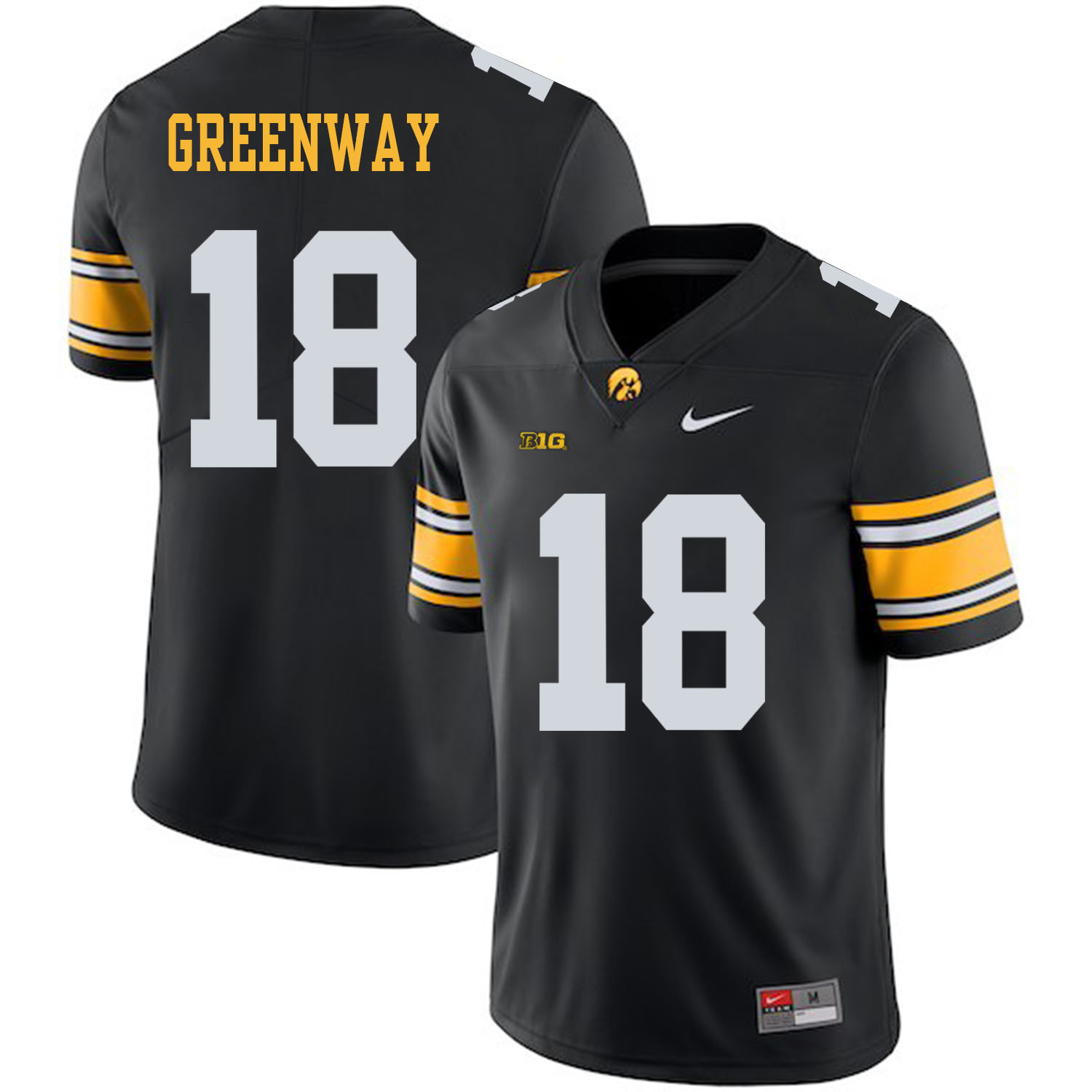 Iowa Hawkeyes 18 Chad Greenway Black College Football Jersey Iowa Hawkeyes 18 Chad Greenway Black College Football Jersey