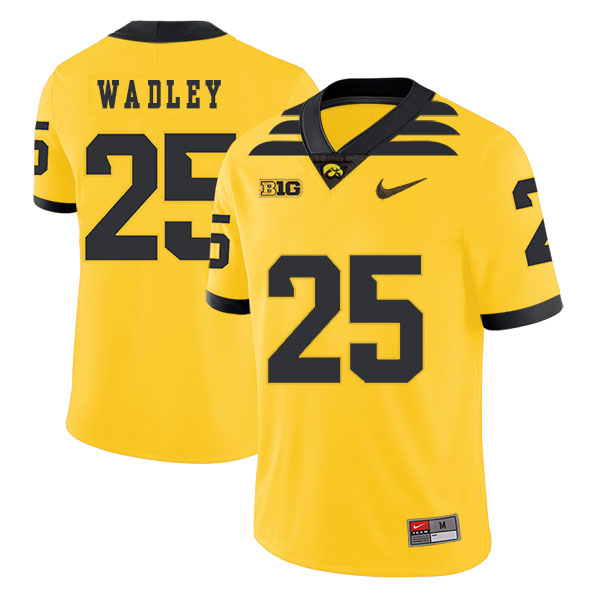 Iowa Hawkeyes 25 Akrum Wadley Yellow College Football Jersey Iowa Hawkeyes 25 Akrum Wadley Yellow College Football Jersey