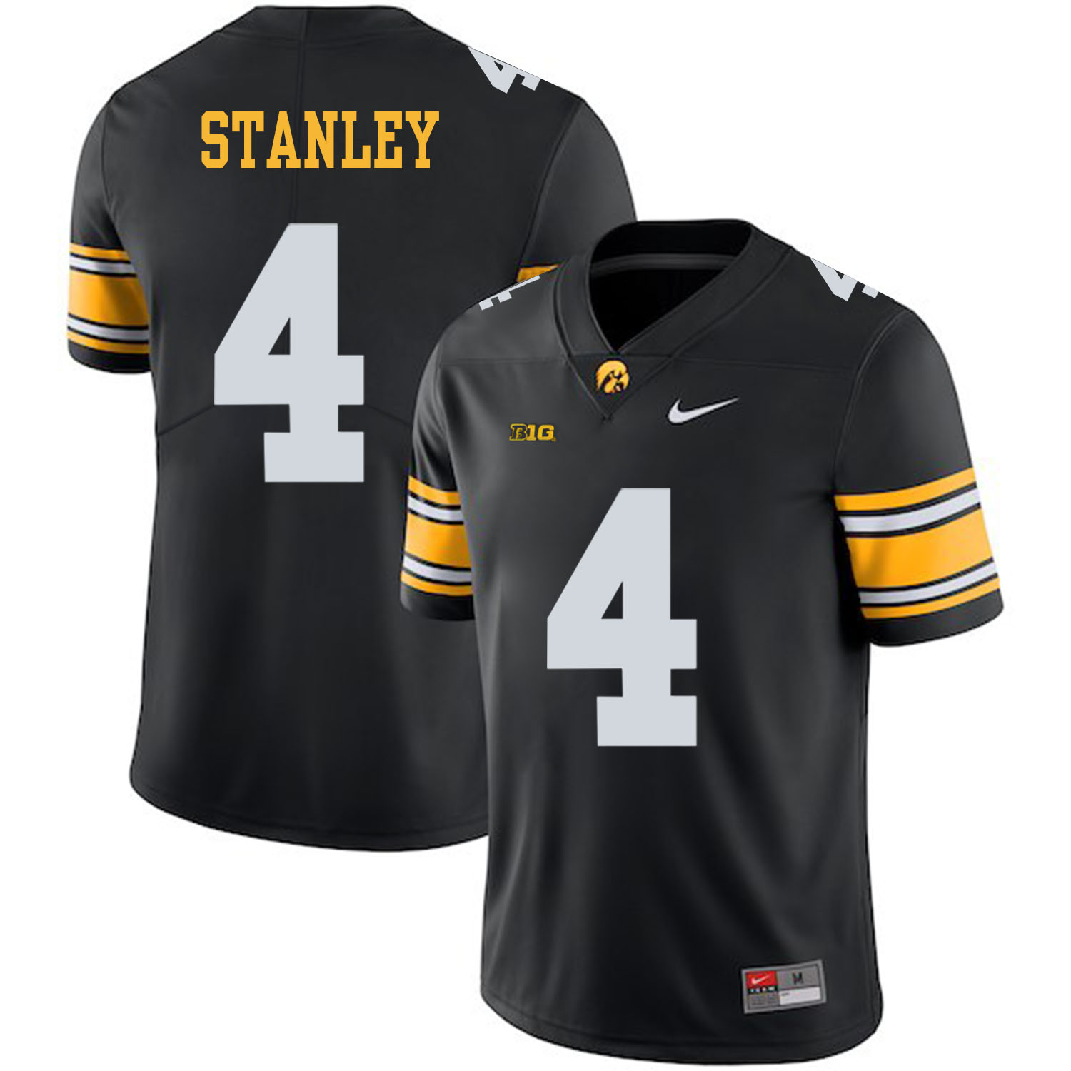 Iowa Hawkeyes 4 Nathan Stanley Black College Football Jersey Iowa Hawkeyes 4 Nathan Stanley Black College Football Jersey