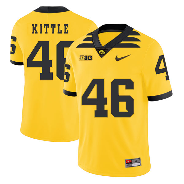 Iowa Hawkeyes 46 George Kittle Yellow College Football Jersey Iowa Hawkeyes 46 George Kittle Yellow College Football Jersey