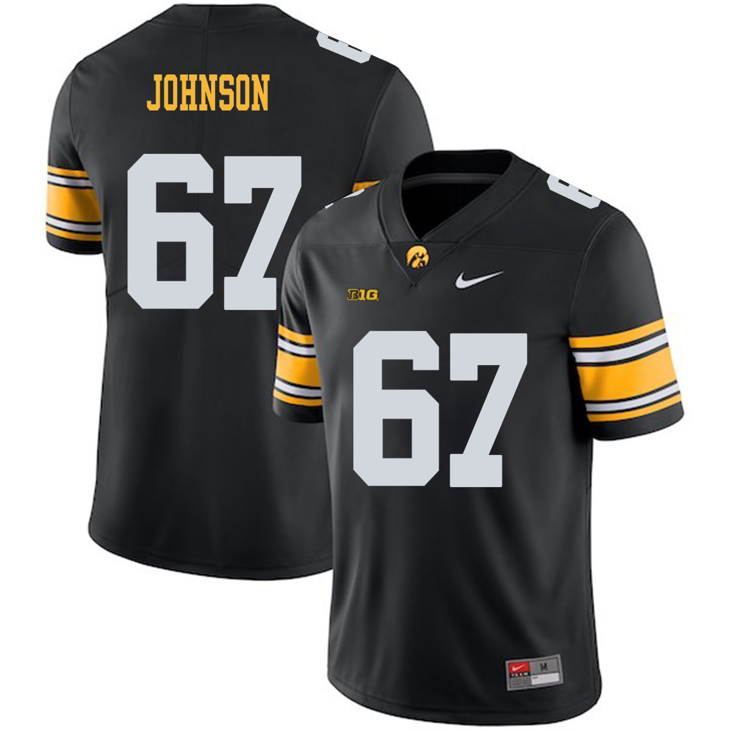 Iowa Hawkeyes 67 Jaleel Johnson Black College Football Jersey Iowa Hawkeyes 67 Jaleel Johnson Black College Football Jersey