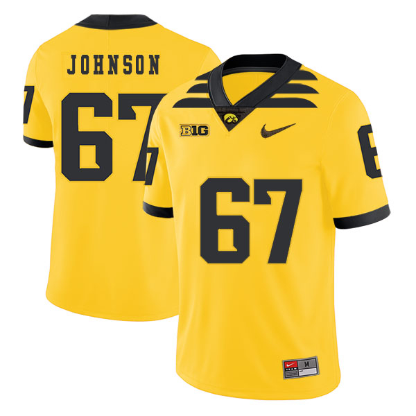 Iowa Hawkeyes 67 Jaleel Johnson Yellow College Football Jersey Iowa Hawkeyes 67 Jaleel Johnson Yellow College Football Jersey