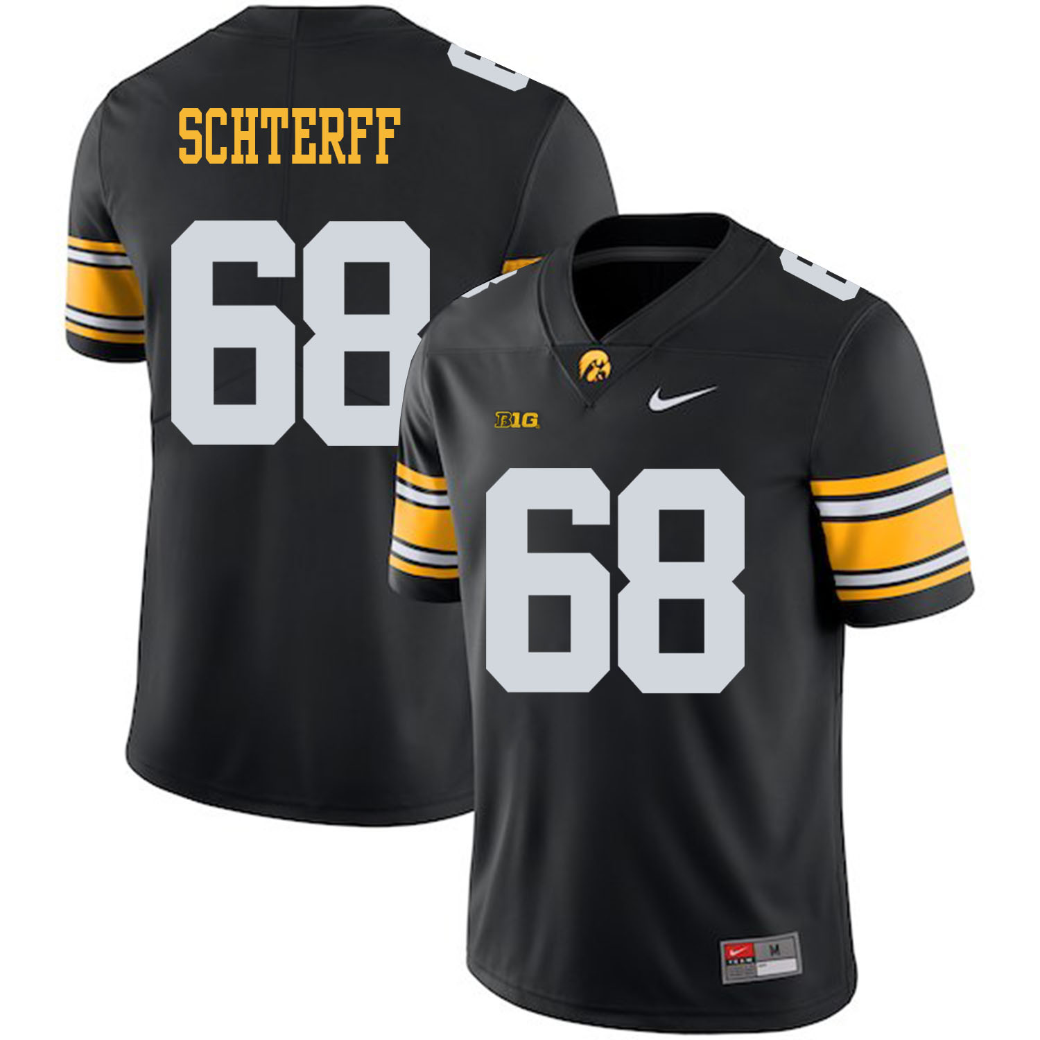 Iowa Hawkeyes 68 Brandon Scherff Black College Football Jersey Iowa Hawkeyes 68 Brandon Scherff Black College Football Jersey